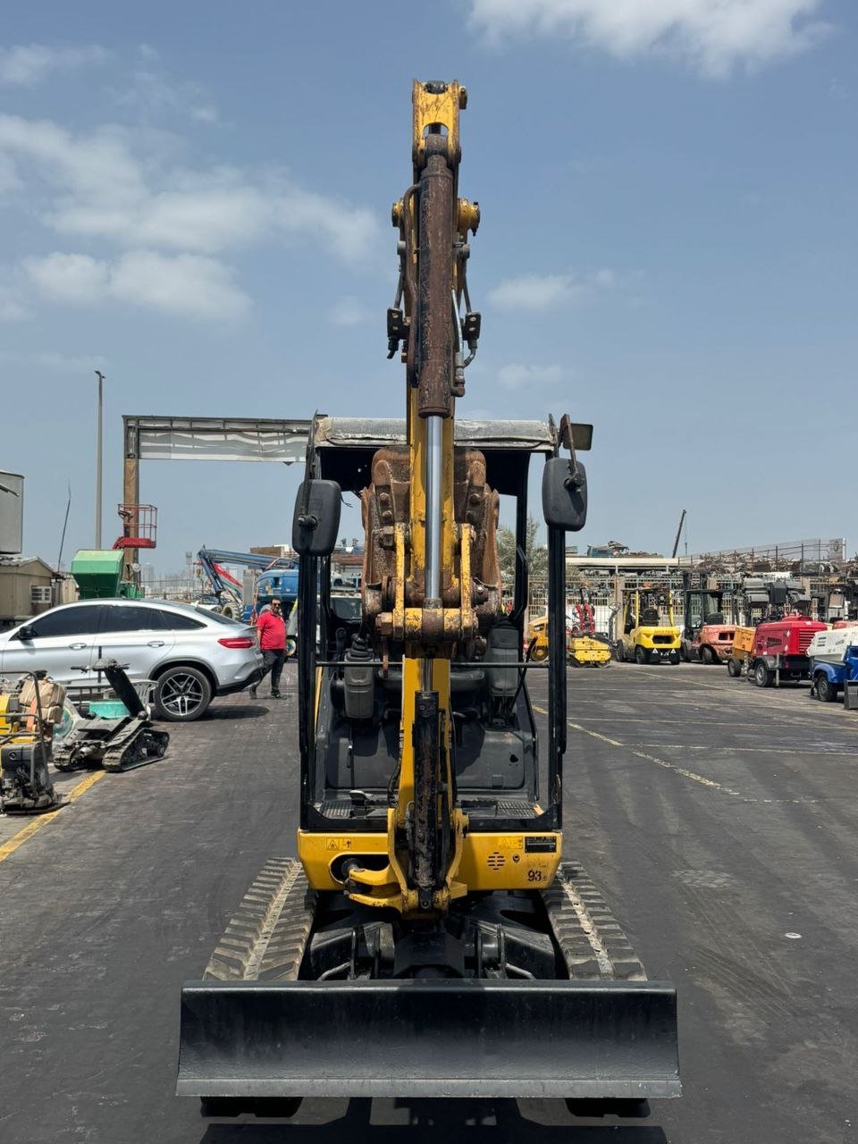 Excavator for sale in Syria, CAT 302 model 2019, exported from Dubai to Syria, the best site for selling trucks and heavy equipment in Syria.