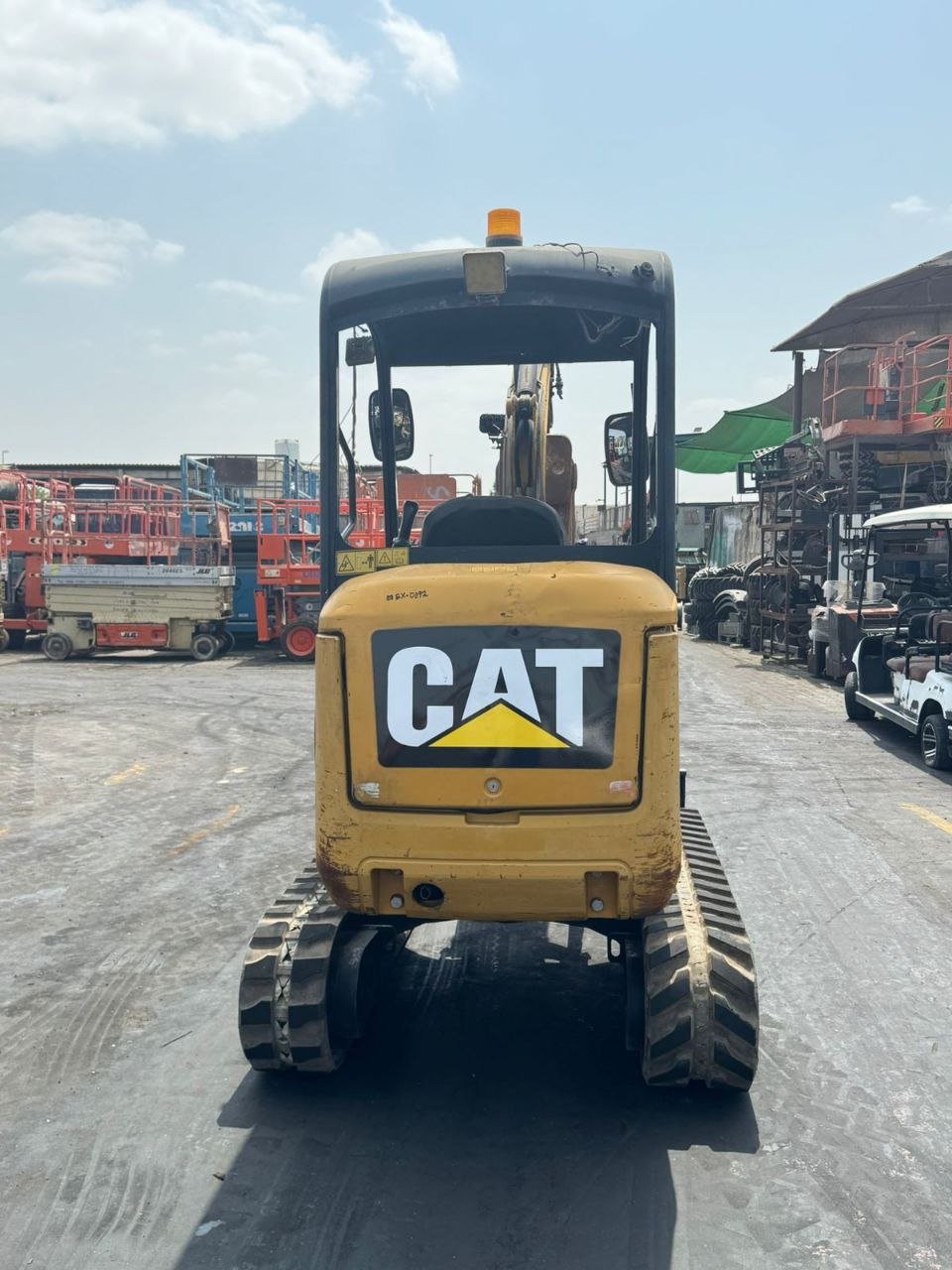 Excavator for sale in Syria, CAT 302 model 2019, exported from Dubai to Syria, the best site for selling trucks and heavy equipment in Syria.