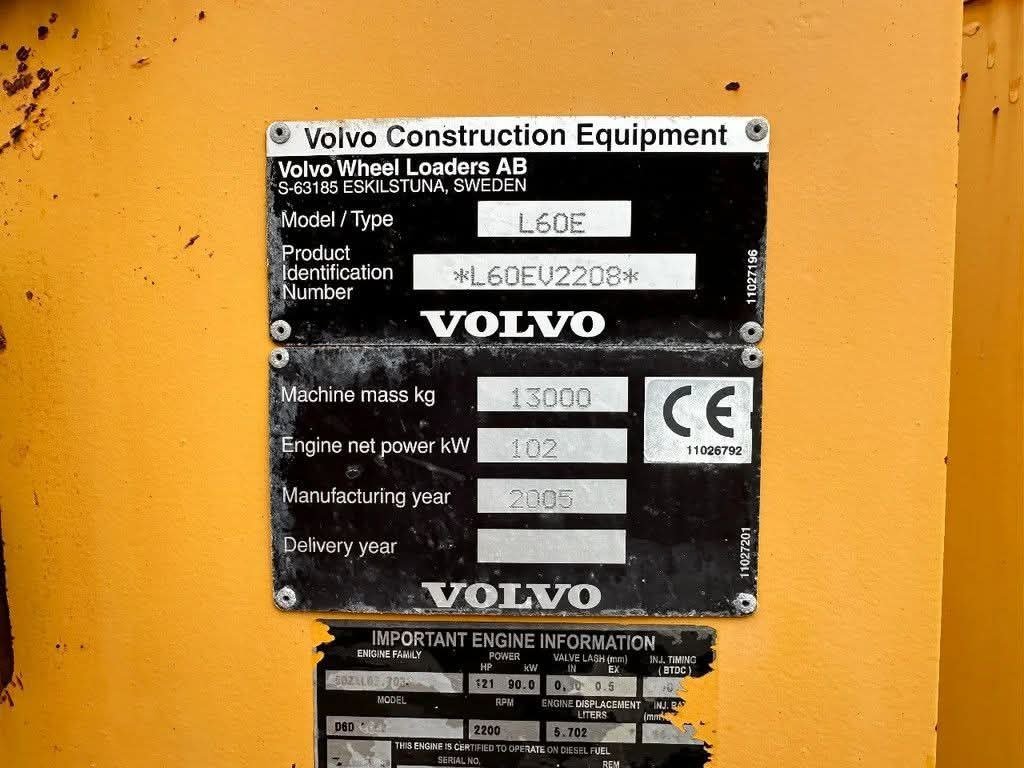 تركس للبيع في سوريا, Volvo L60 E موديل 2005 تواجد دمشق, أفضل موقع لبيع الشاحنات والمعدات الثقيلة في سوريا