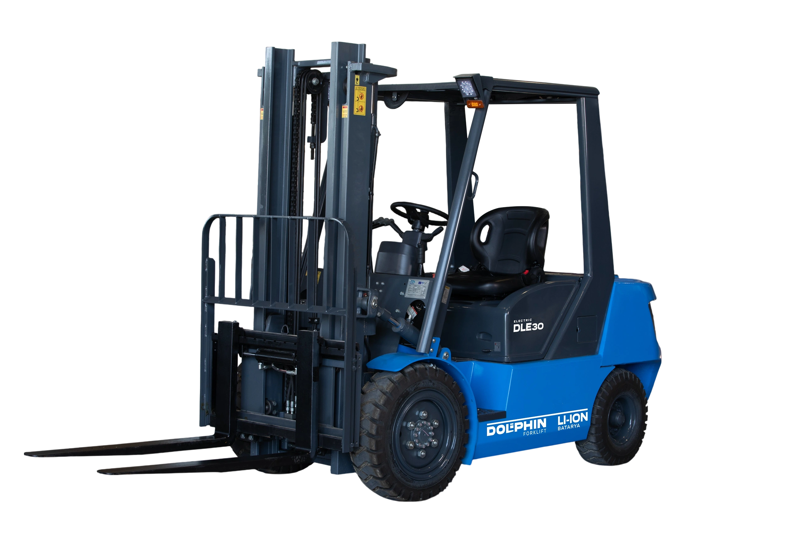 DOLPHIN Forklift Li-ION DLE-30 | 3 Ton Electric Forklift (3.3M Lift) | Import from Turkey