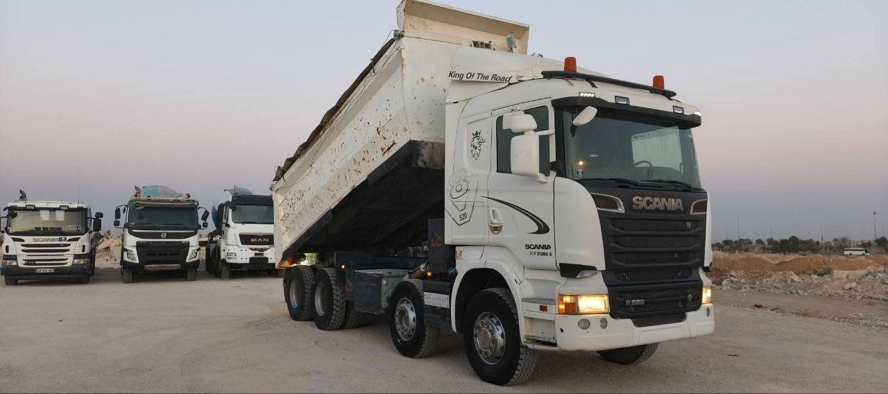 قلاب سكانيا للبيع في دمشق, سكانيا R520 موديل 2017 تواجد دمشق, أفضل موقع لبيع الشاحنات والمعدات الثقيلة في سوريا