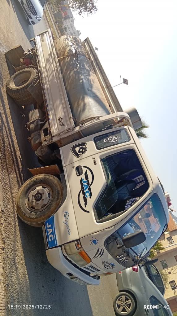 JAC Truck with 25-Barrel Tank, Located in Damascus & Homs